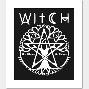 WITCH - WICCA, PAGAN AND WITCHCRAFT T SHIRT AND MERCHANDISE Posters and Art